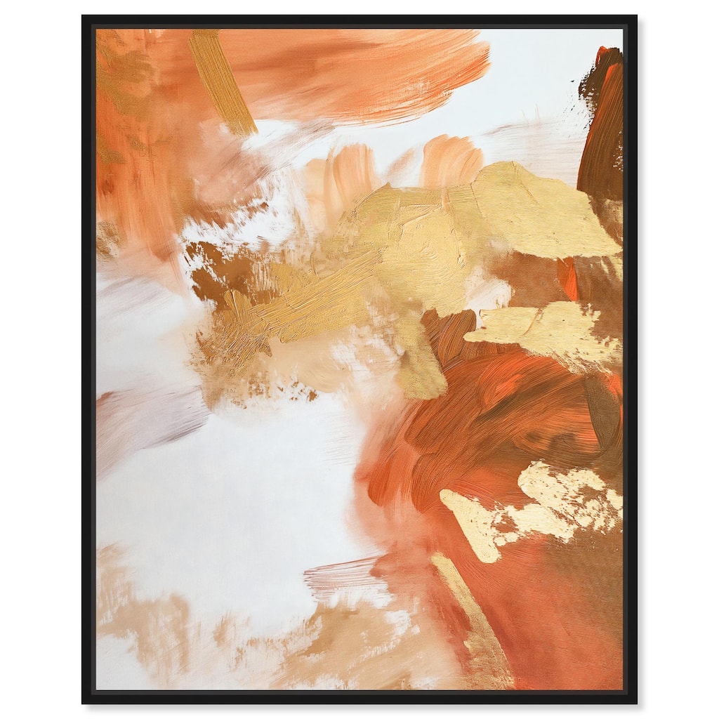 Golden Bronze Ripple II Canvas by Art Remedy