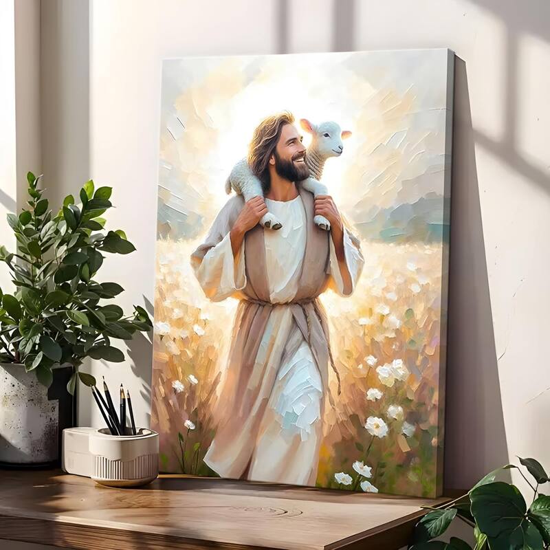 Jesus Canvas Wall Art Print Christian Wall Decor Poster Painting