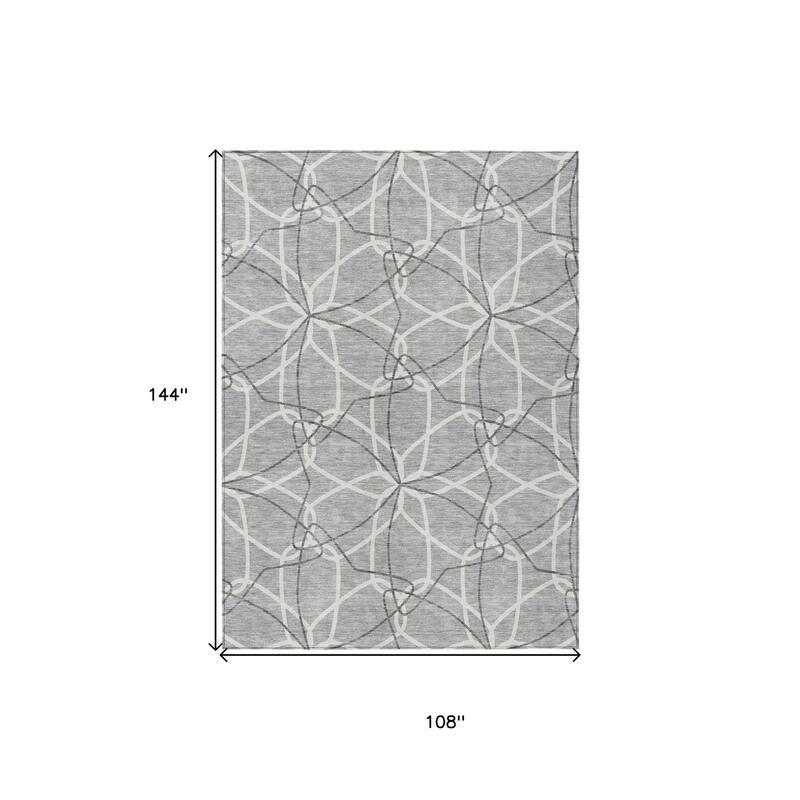 HomeRoots Geometric Modern Rectangle Outdoor Rug