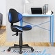 preview thumbnail 43 of 89, JJS Ergonomic Mesh Office Chair Adjustable Lumbar Support Computer Desk Chair Black blue