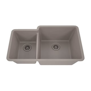 32 Inch Lexicon Platinum Quartz Composite Drop-in Undermount Galaxy Concrete - 19" W x 32" L x 9.75" H