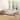 Velvet Upholstered Grounded Bed, Platform Bed Frame, Mother & Child Bed with Bedside Desk & Little Round Stool