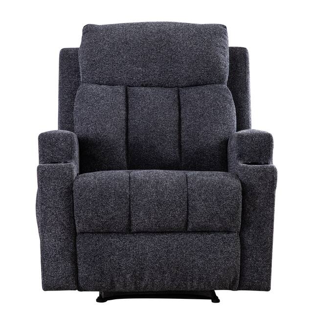 Massage Recliner Chair with Heat and Vibration Manual Sofa