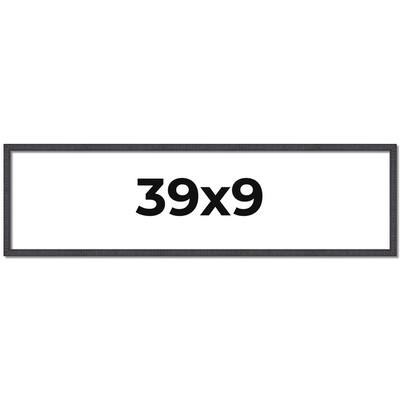 39x9 Frame Brown Solid Wood Picture Frame - Complete Modern Photo