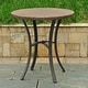 preview thumbnail 2 of 8, Barcelona Resin Wicker/Aluminum 28-inch Round Outdoor Bistro/Side Table
