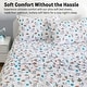 preview thumbnail 18 of 82, HLC.ME Printed Kids Bed Sheets - Patterned Bed Sheet Set - Wrinkle Resistant & Ultra Soft - For Mattresses up to 15 Inches Deep