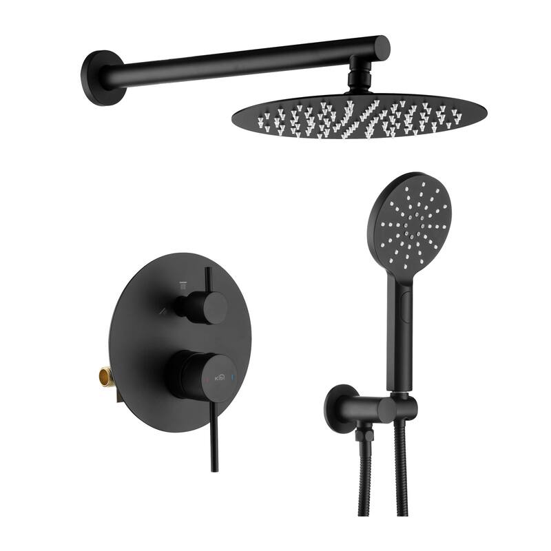 Circular Pressure Balanced 2-Function Shower System with Rough-In Valve