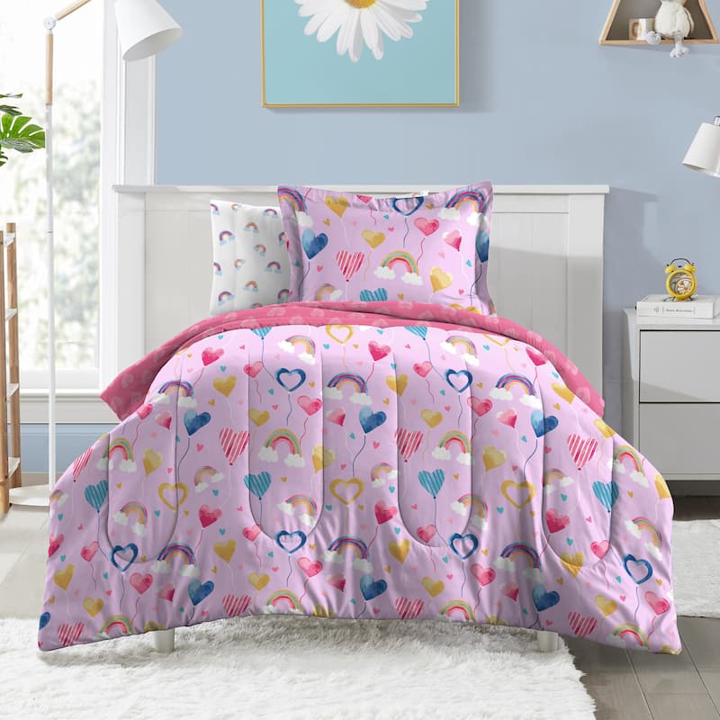 Dream Factory Balloon Hearts Bed-in-a-Bag