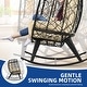 preview thumbnail 26 of 35, Moasis Cushioned Egg Chair with Rocker, PE Wicker