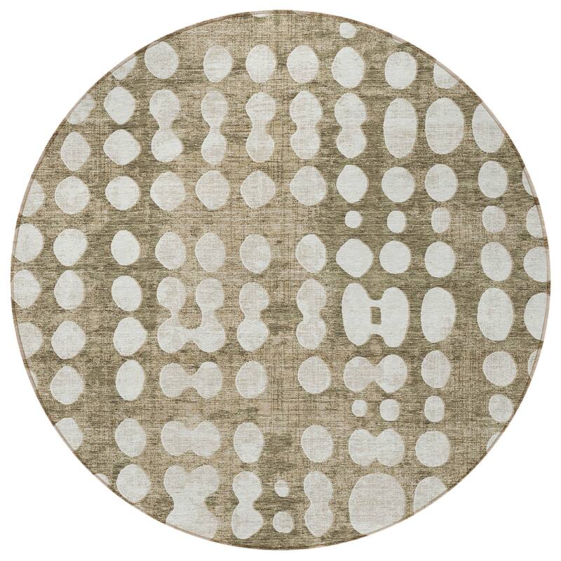 HomeRoots Abstract Transitional Rectangle Outdoor Rug