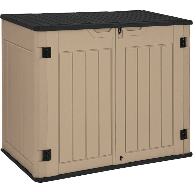 Moasis 4.45 ft. W x 2.75 ft. D Resin Horizontal Storage Shed - Brown