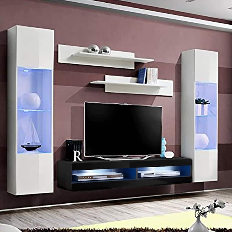 Fly AB3 34TV Wall Mounted Floating Modern Entertainment Center