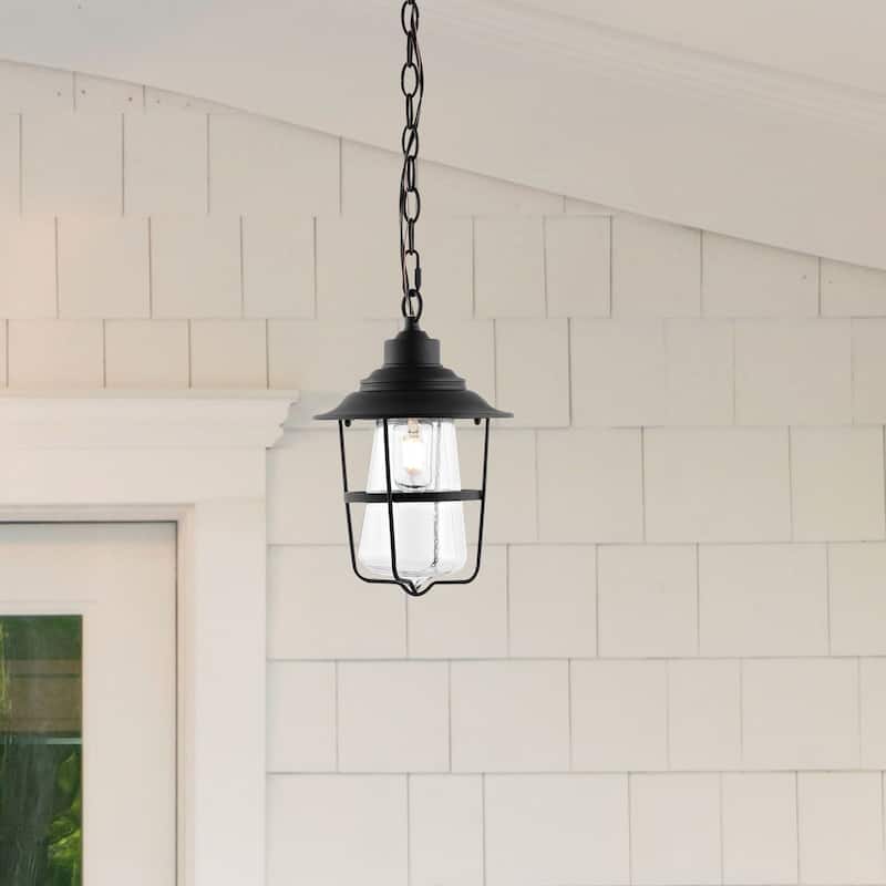 SAFAVIEH Lighting Penber Outdoor Pendant - 9"W x 9"D x 88"H