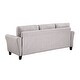 preview thumbnail 5 of 16, Modern Design Loveseat and 3-Seat Sofa, Living Room Sofa Set Linen Upholstered Couch Furniture for Home, Easy Assembly