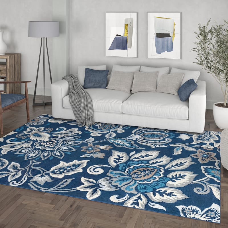 Carrington Farmhouse Floral & Botanical Indoor Area Rug