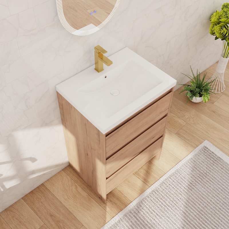 Beingnext 24''/36''/60'' Bathroom Vanity with Sink, Freestanding Bathroom Vanity with Soft Close Drawers