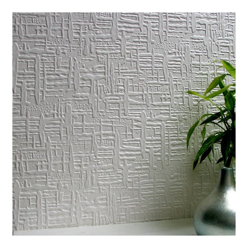 Brewster Edward Paintable Supaglypta Wallpaper - 20.5 x 396 x 0.025
