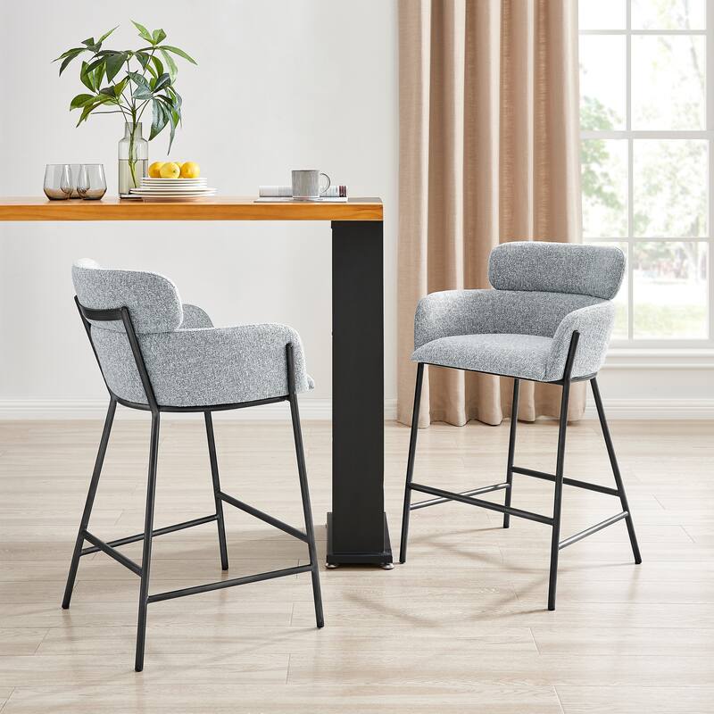 NPD Furniture Finley Counter Stool - Blazer Light Gray