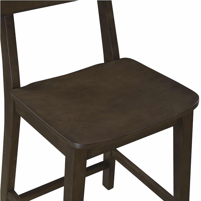 Rustic 24-inch Torino Wood Counter Stool