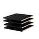 preview thumbnail 6 of 9, Palace Imports 100% Solid Wood Set of 4 Small Shelves for Family Wardrobe Armoires Black