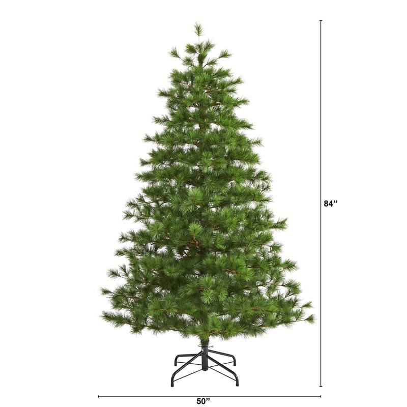 7' Yukon Mixed Pine Artificial Christmas Tree with 1104 Bendable Branches