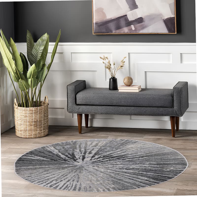 Ilios Collection Abstract Starburst Rug