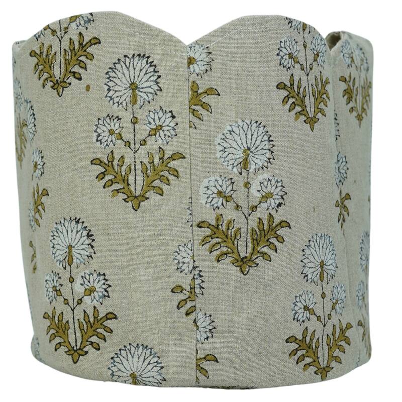Fabdivine Handmade Floral Room Décor Nursery Storage Basket