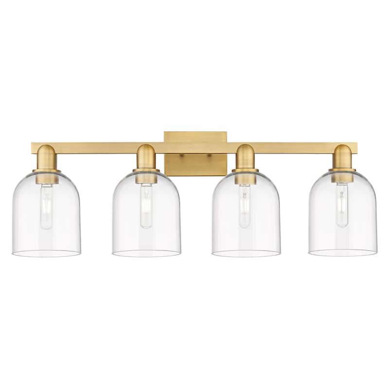 Innovations Lighting 716-4W-12-33 Bella Vanity Bella 4 Light 33" Wide - Brushed Brass / Clear