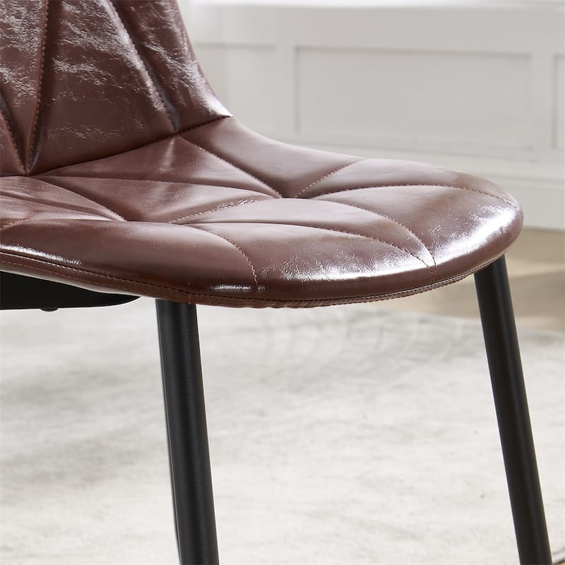 Dining Chairs Set of 2,Upholstered Faux Leather Dining Room Chairs