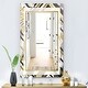 preview thumbnail 3 of 3, Designart 'Gold and Grey Marble' Printed Modern WallMirror - Contemporary Bathroom Mirror