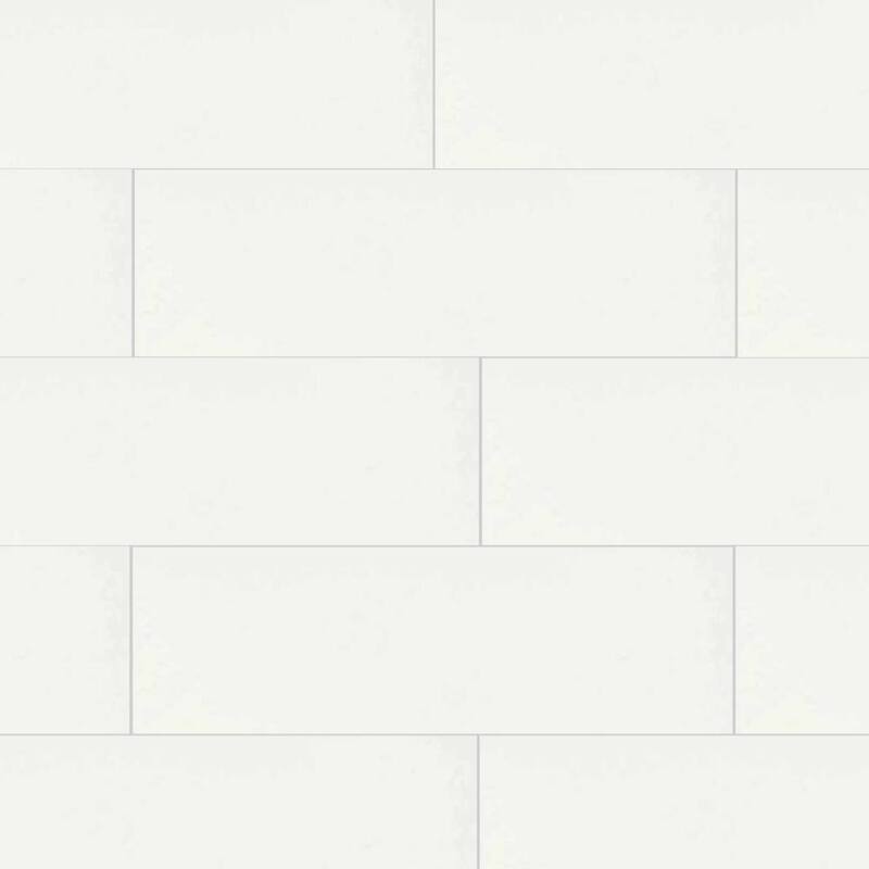 The Tile Life Penthouse 4x12 White Glossy Porcelain Floor & Wall Tile