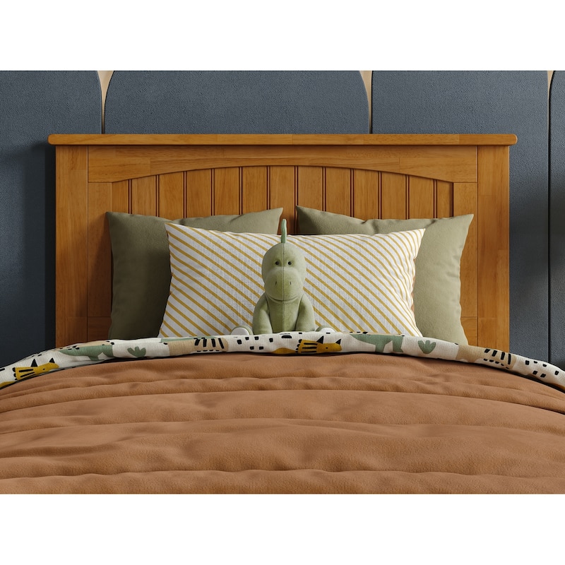 Malta Platform Bed with Panel Footboard and Twin Trundle