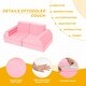 preview thumbnail 25 of 28, 10-Piece Modular Convertible Kids Play Couch Sofa Set with Removable Velvet Covers