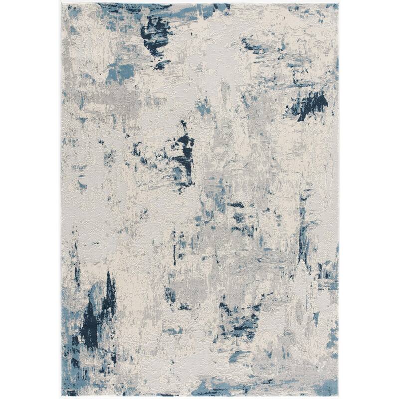 HomeRoots Abstract Modern Runner Area Rug