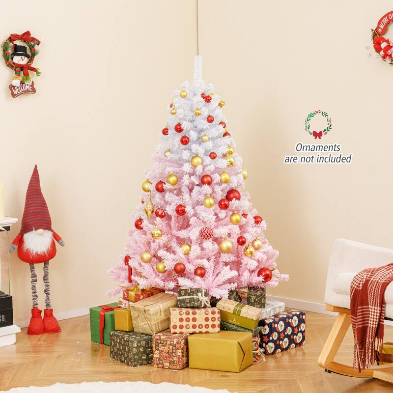 Costway 5/6/7/8 FT Artificial Christmas Tree with 456/820/1264/1774 - See Details