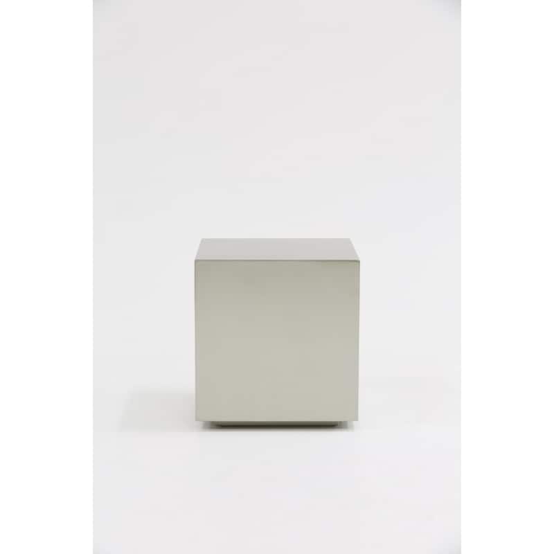 Modrest Anvil Modern Brushed Stainless Steel End Table