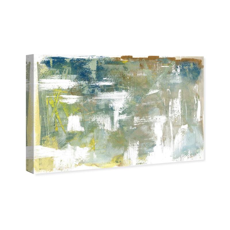 Wynwood Studio Canvas Abstract Adagio Spring Green and Modern & Contemporary Wall Art Canvas Print