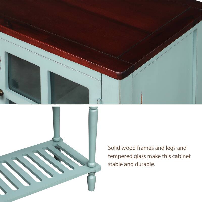 Sideboard Console Table with Bottom Shelf