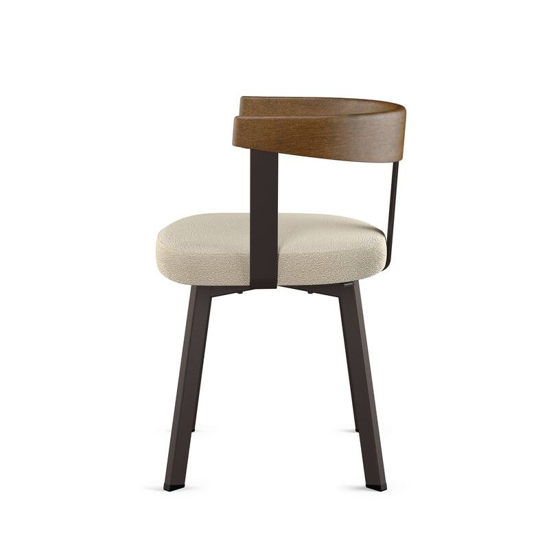 Amisco Lars Dining Chair with Wooden Backrest and Armrests