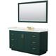 Option Green / White Quartz Top / Brushed Gold Hardware