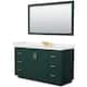 Option Green / White Quartz Top / Brushed Gold Hardware