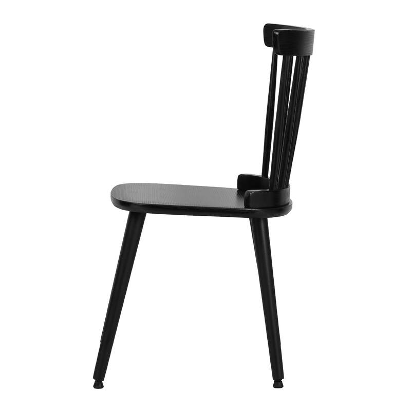 Farmhouse Windsor Dining Chairs with Spindle Back - 33.3"H x 17.4"W x 19.7"D