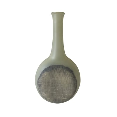 Glass Tabletop Bottle Vase - 14"