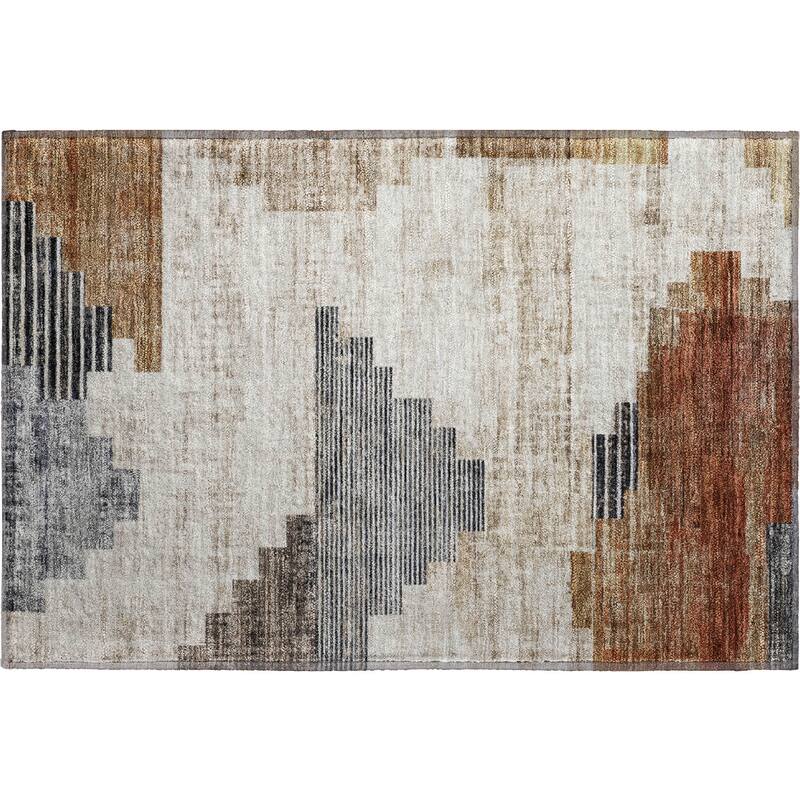 Premium Washable Super Soft Geo Global Mayfield Rug