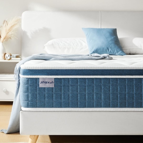 12 Inch King Size Hybrid Mattress with Memory Foam and Pocket Coils