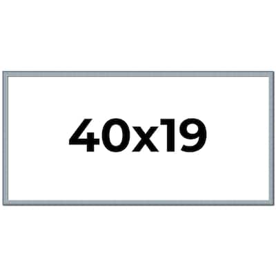 40x19 Frame Rustic Sky Blue Solid Wood Picture Frame | 0.75 Inch
