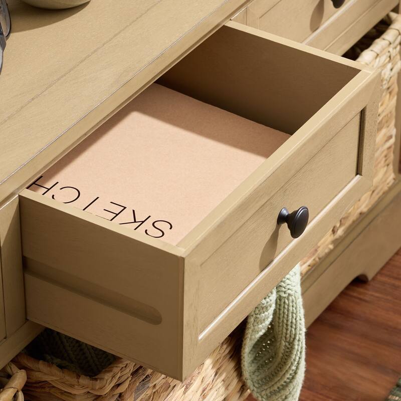 SAFAVIEH Ara Grey 3-Drawer Storage Unit - 42.1" x 15.4" x 19.7" - 42"W x 15"D x 20"H