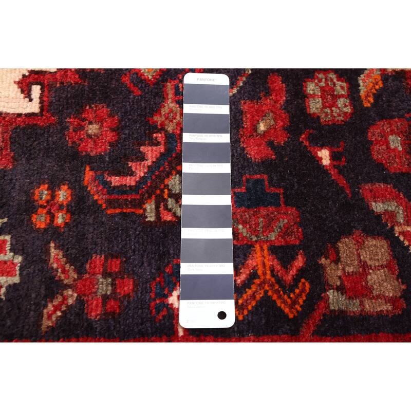ECARPETGALLERY Hand-knotted Andelz Dark Navy Wool Rug - 3'5 x 12'8
