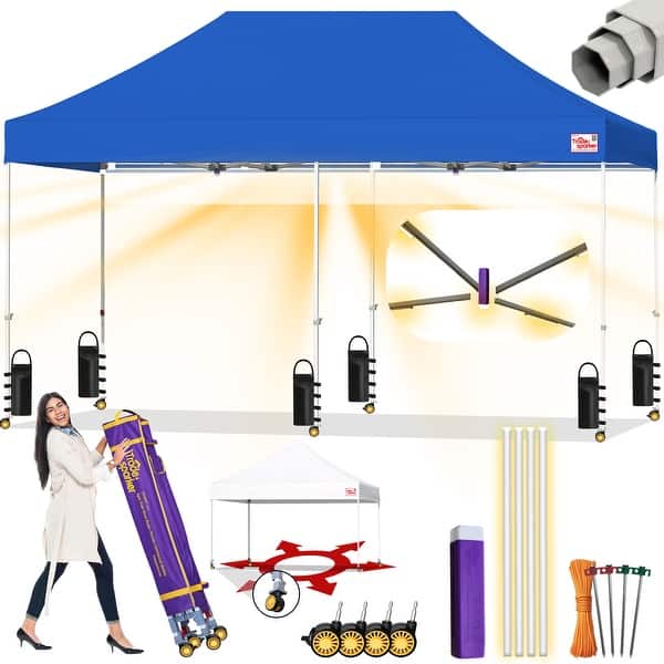 dimension image slide 13 of 34, Tradesparker ez Pop-Up Canopy Tent Commercial Instant Shade