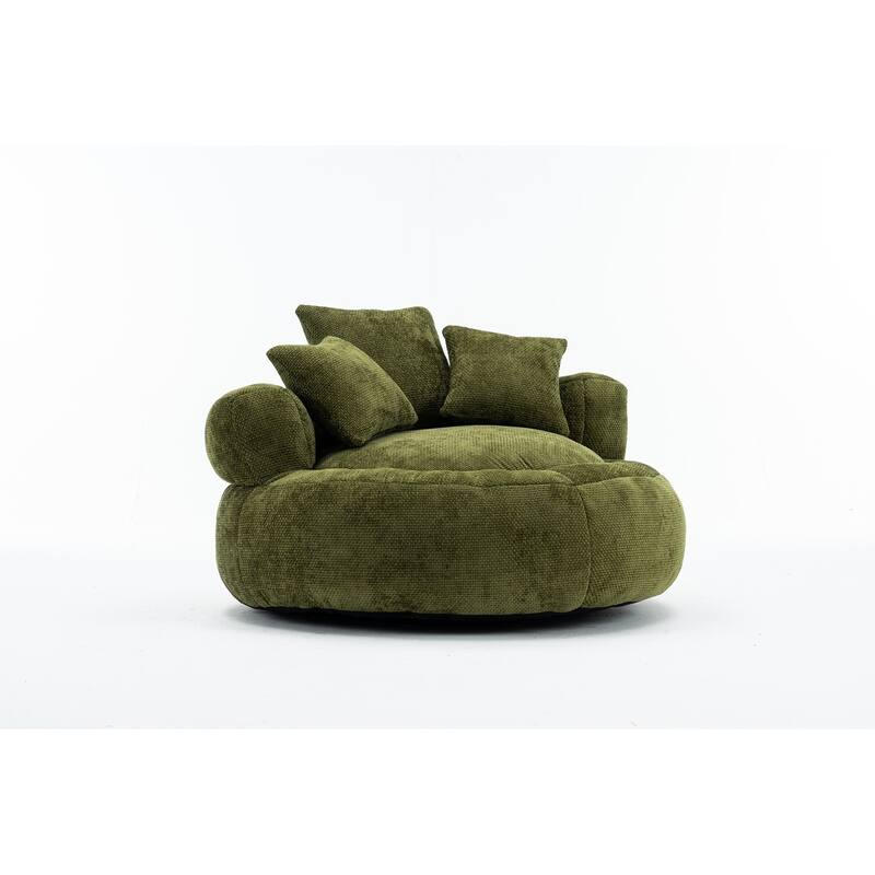 Round Bean Bag Chairs for Soft Chenille Cover